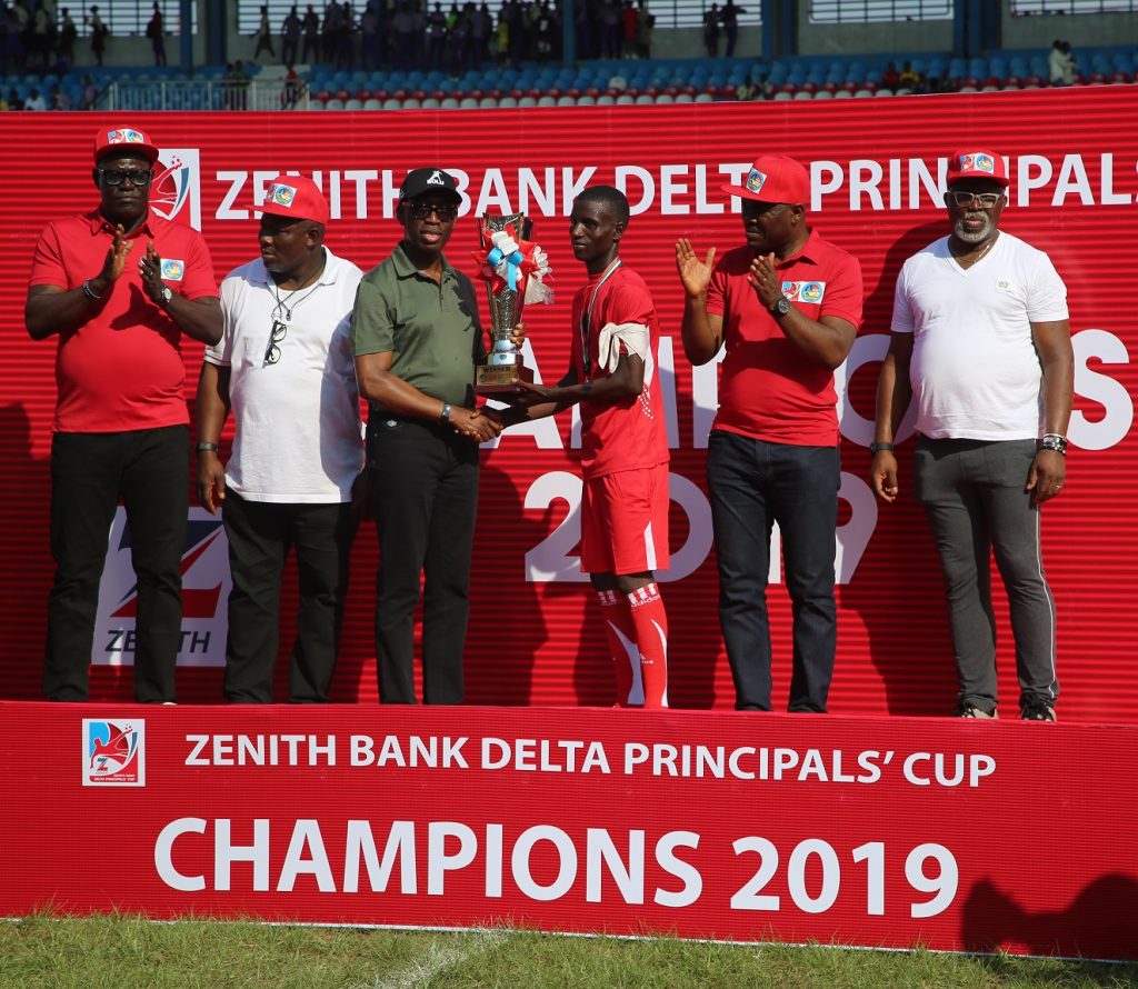 College of Commerce, Warri are Zenith Bank Delta Principals’ Cup champions; Okowa ascribes state’s sports greatness to Ogbemudia