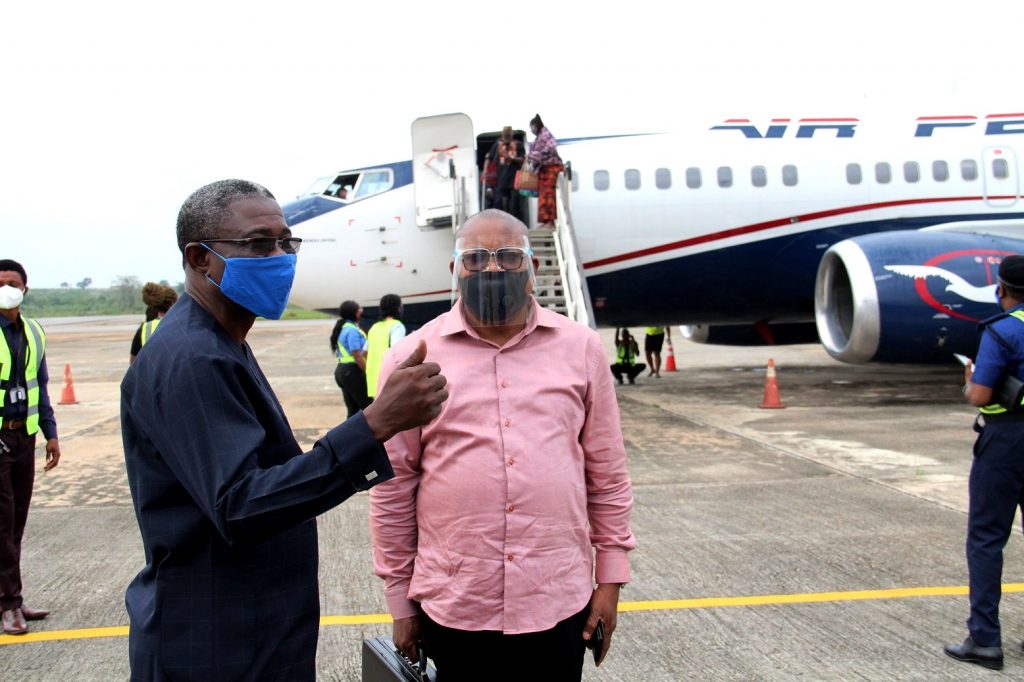 COVID-19: Air Peace resumes Asaba flight operation; Funkekeme, APC vice chairman, commend Okowa for efforts