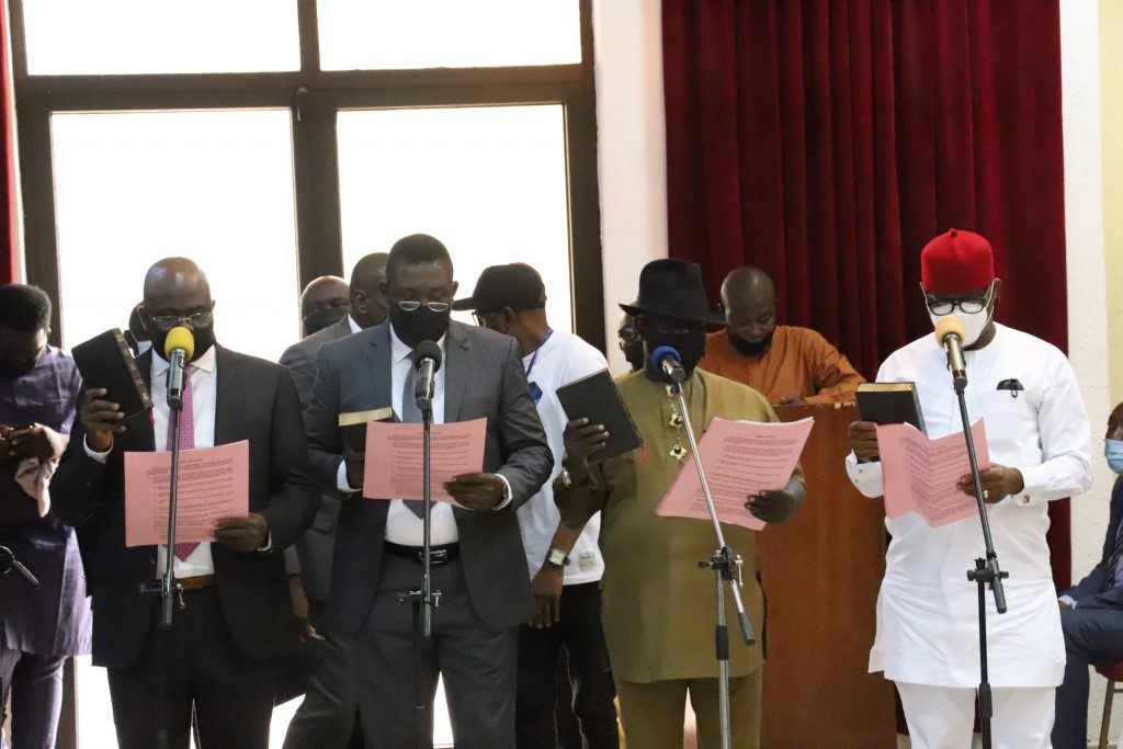 Okowa swears-in new Special Advisers, demands impact to ease challenges of governance