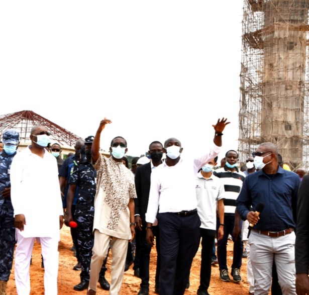Okowa charges contractors on projects’ deadline; inspects ongoing projects at Dennis Osadebe University, Leisure park, Film Village