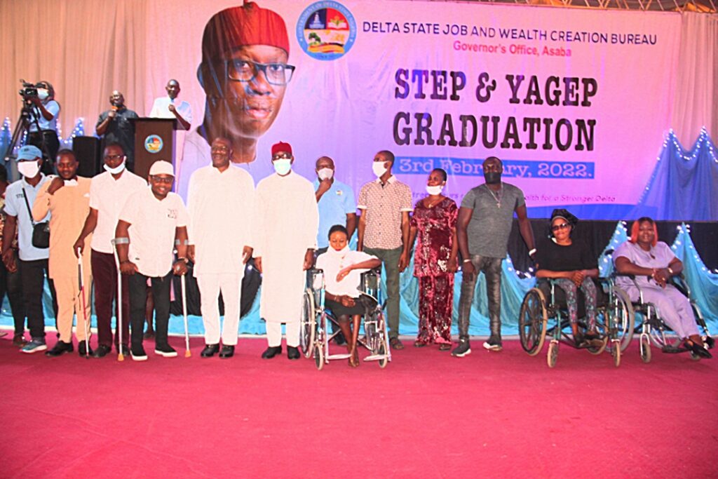 Be wary of mischief makers, Okowa tells Deltans, as 1,000 grauduates from STEP, YAGEP