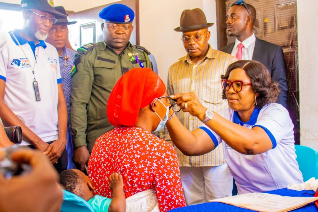 Dame Okowa to Deltans: Report Doctors, nurses who abscond from duty; commissions18th sickle cell clinic in Bomadi, flags off free eye care outreach