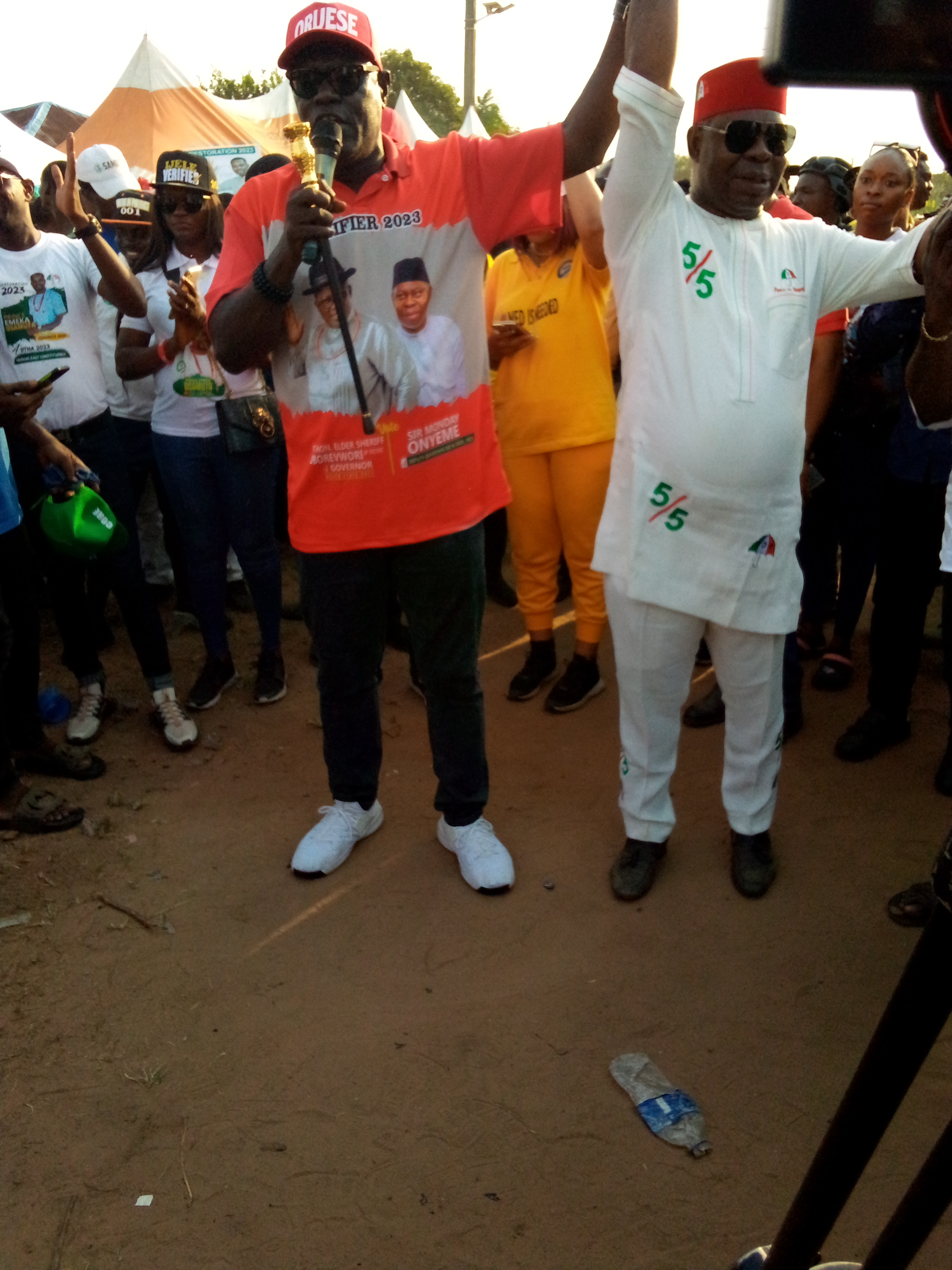 Come out, go to jail, Esiso dares Delta North opposition Senatorial candidate, says Ned Nwoko has no opponent, as PDP Campaign train hits Ndokwa East 
