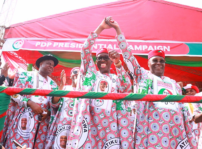 PDP ‘ll secure Nigeria, grow our economy, pursue restructuring agenda, says Atiku; urges massive votes for party’s candidates as APC state Sec dumps party, embraces PDP