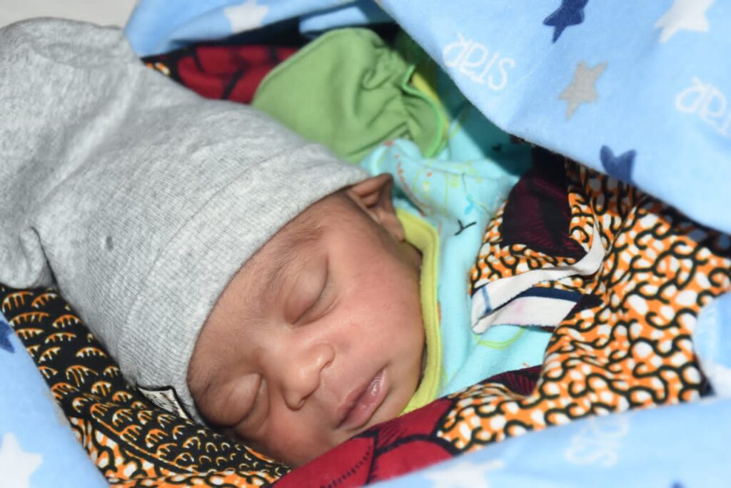 Dame Okowa welcome, gives gifts to first baby of year 2023