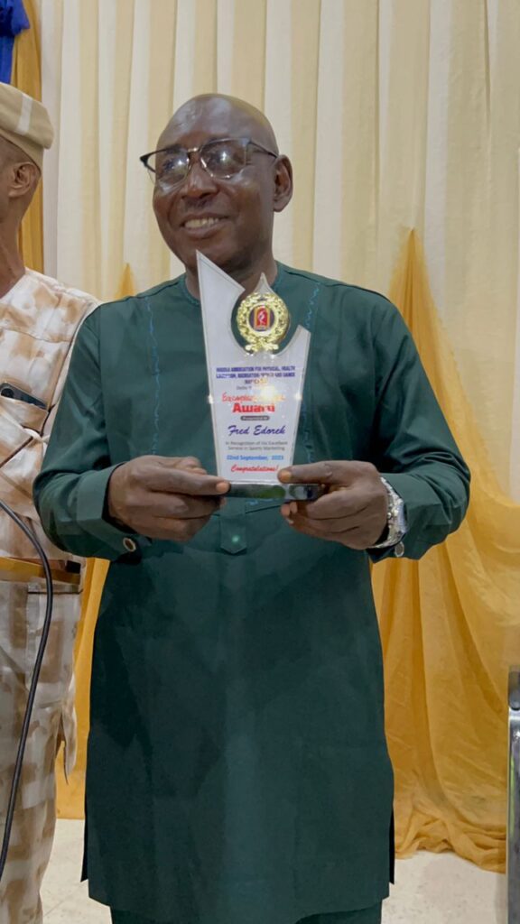 Edoreh bags NAPHER-SD award for exemplary contributions to sports development