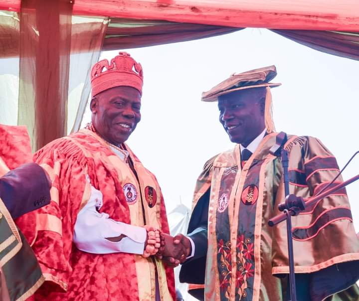 Oborevwori congratulates Okpe monarch on installation as Chancellor, Army ‘varsity